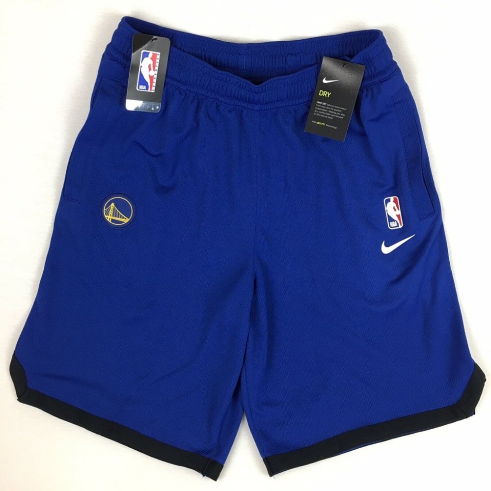 Nike Golden State Warriors NBA Player Issue PE Practice Shorts AV1805-495 (Blue)